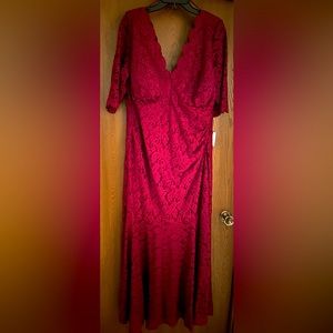 16W brand new never worn. Color is merlot